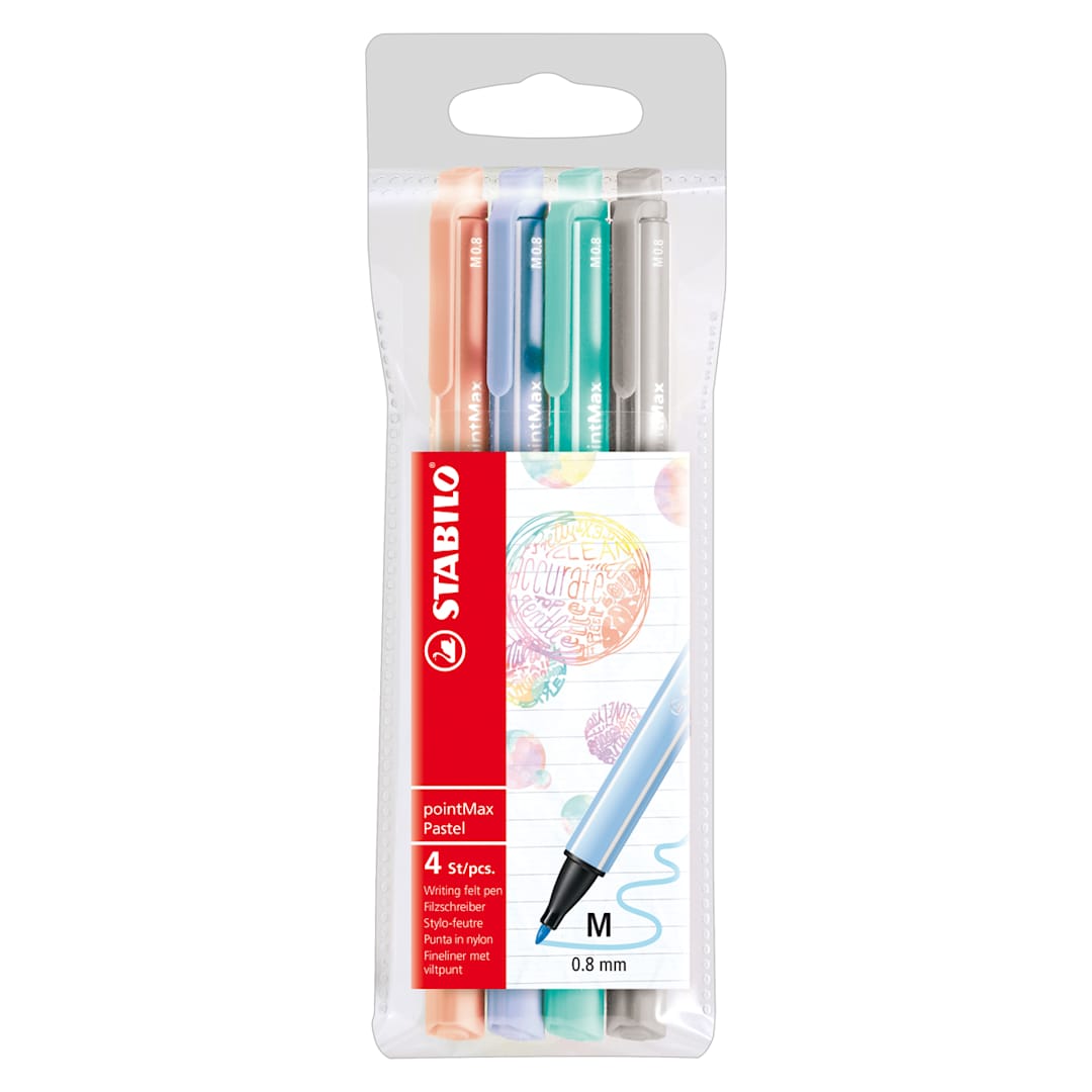 Open in modal - pointMax Pen 4-Pen Wallet - Pastel Colors - Peggable