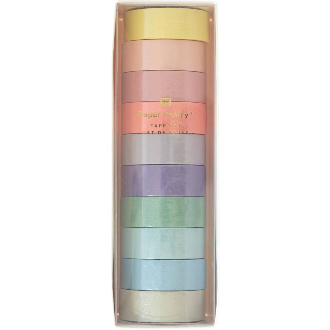 Open in modal - Washi Tape Sets Pastel Tape Set - 10/Pkg.