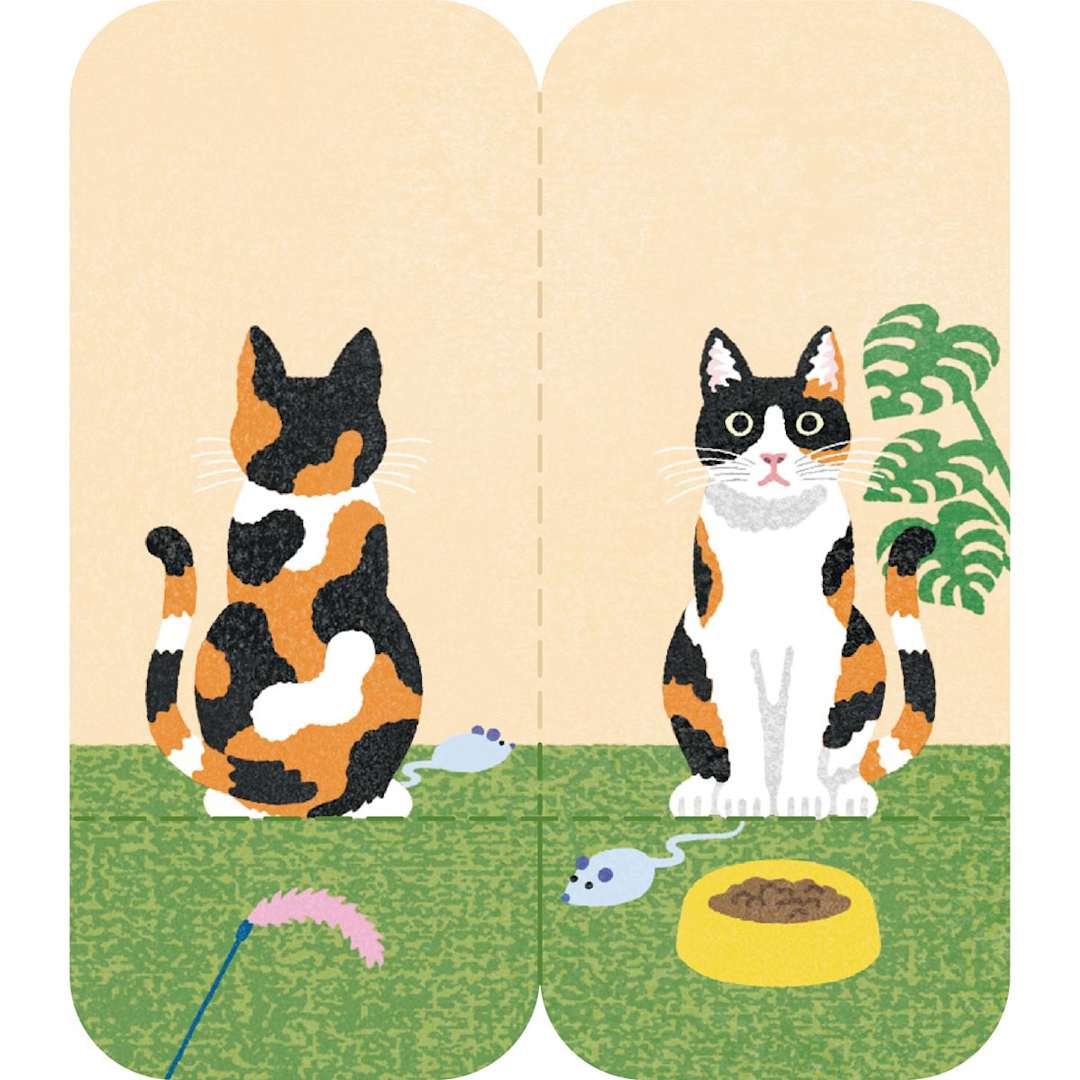 Open in modal - Standable Sticky Notes M Size - Cat