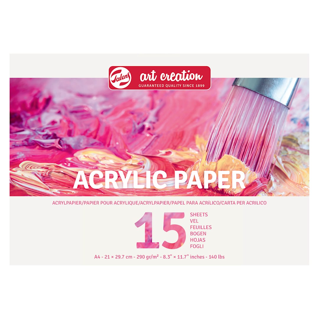 Open in modal - Talens Art Creations Pad - 8.3" x 11.7", 140 lb, 15 Sheets