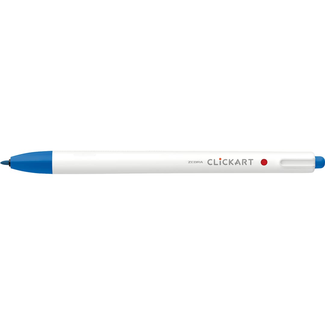Open in modal - ClickArt Retractable Marker Pen Pale Blue
