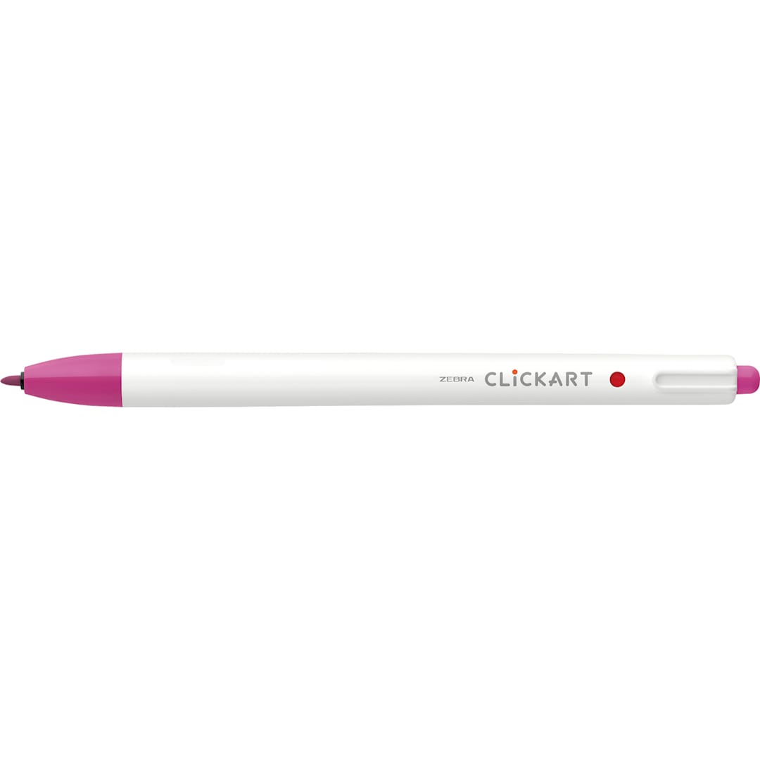 Open in modal - ClickArt Retractable Marker Pen Cherry Pink