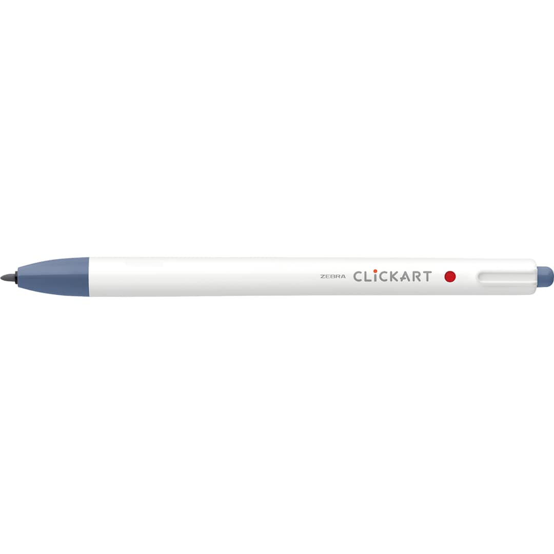 Open in modal - ClickArt Retractable Marker Pen Blue Gray