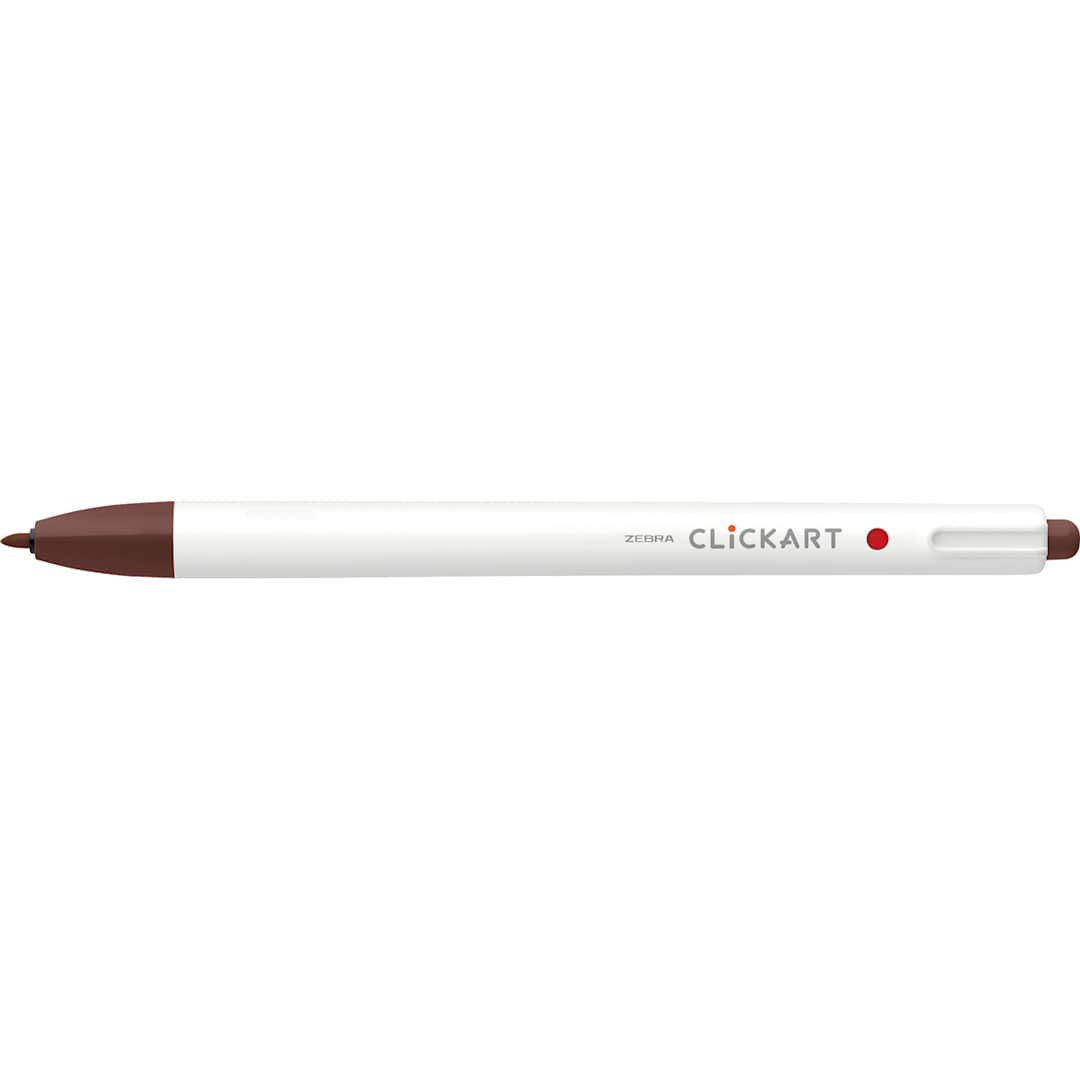 Open in modal - ClickArt Retractable Marker Pen Dark Brown