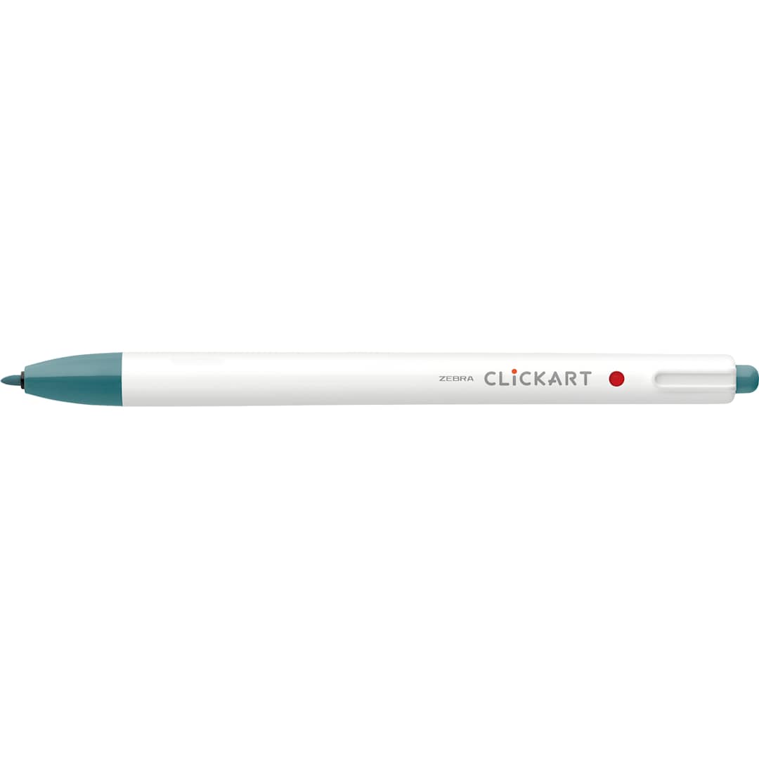 Open in modal - ClickArt Retractable Marker Pen Turquoise Blue