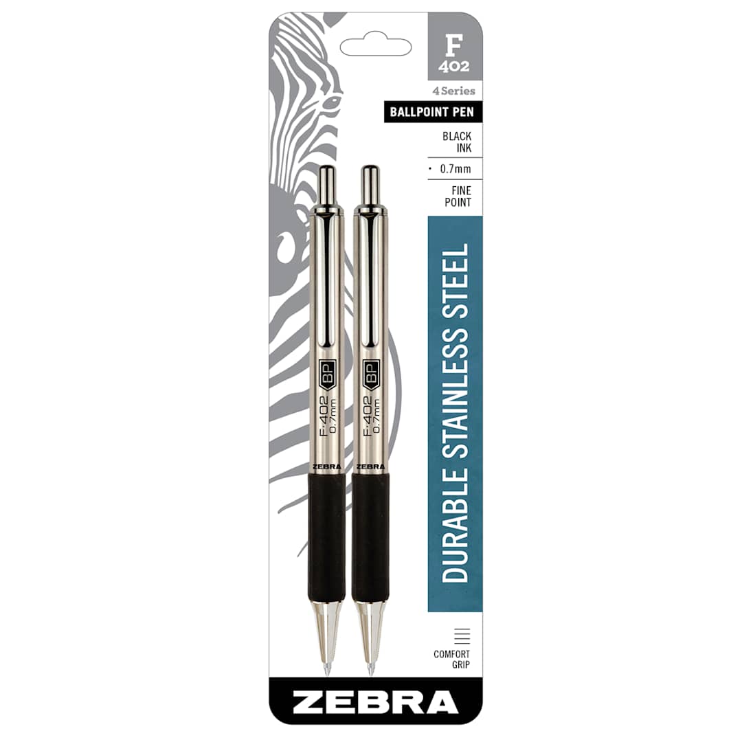 Open in modal - F-402 Retractable Ballpoint Pen .7mm - Black, 2/Pkg. - Peggable