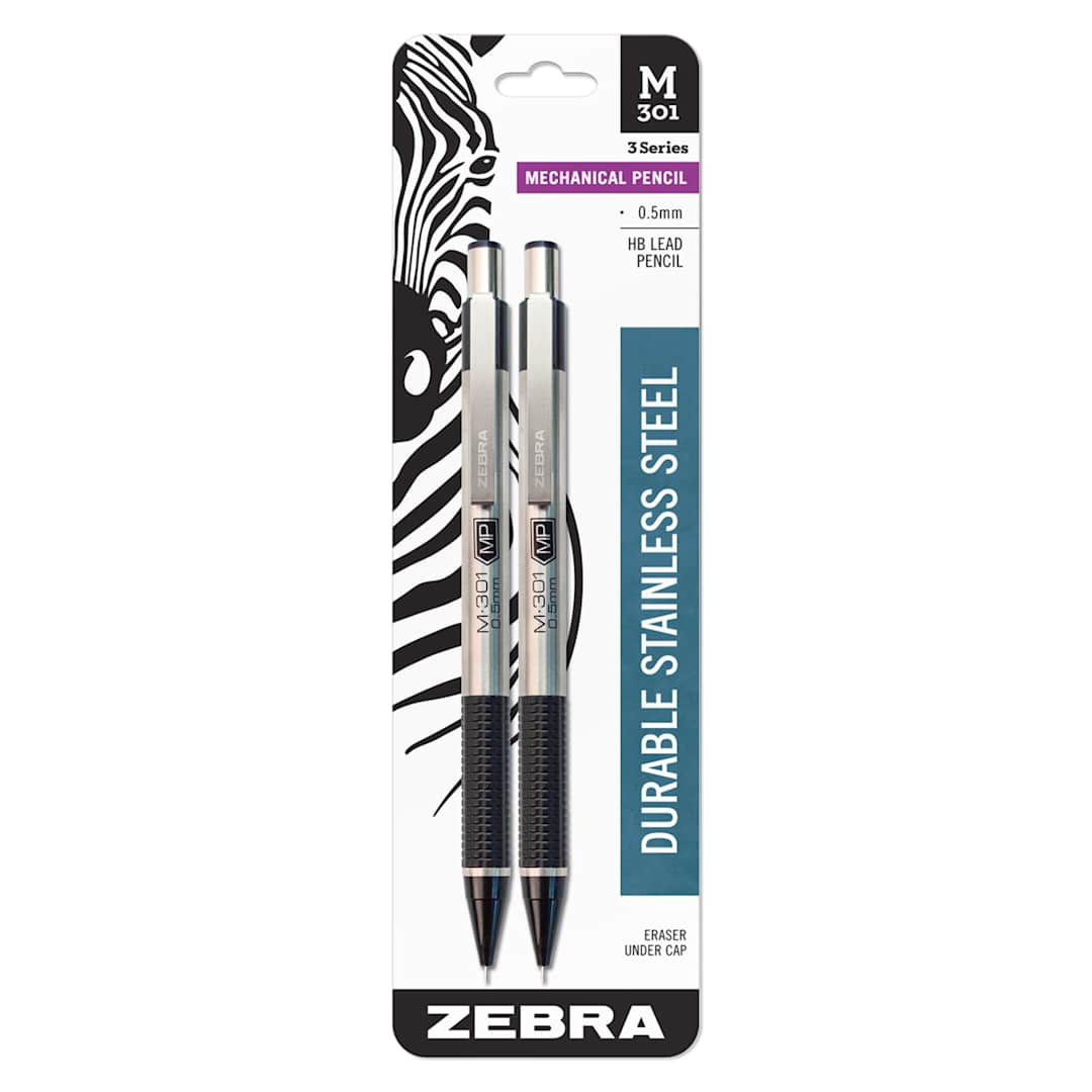 Open in modal - M-301 Mechanical Pencils .5mm Black - 2/Pkg. - Peggable