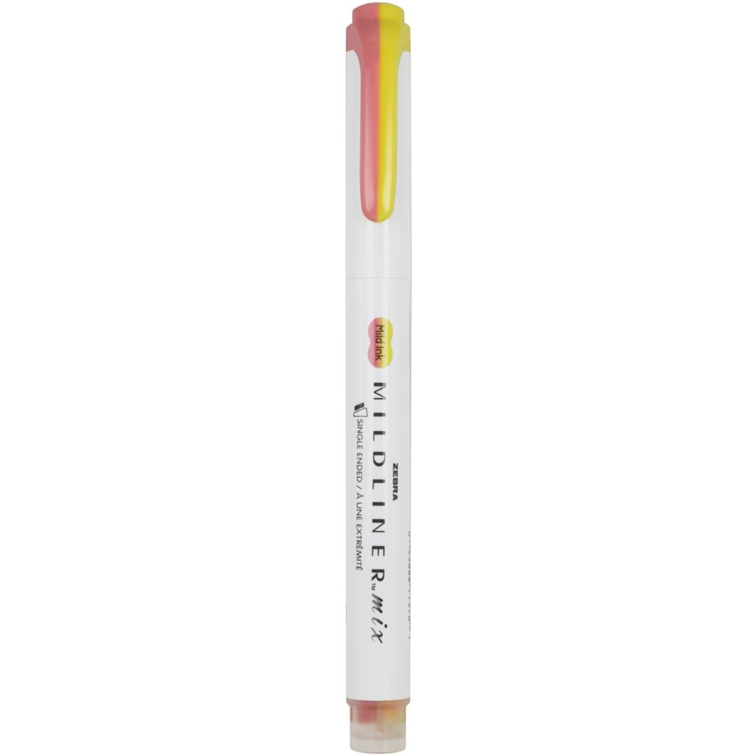 Open in modal - Mildliner Mix Pen Lemon Yellow-Coral Pink