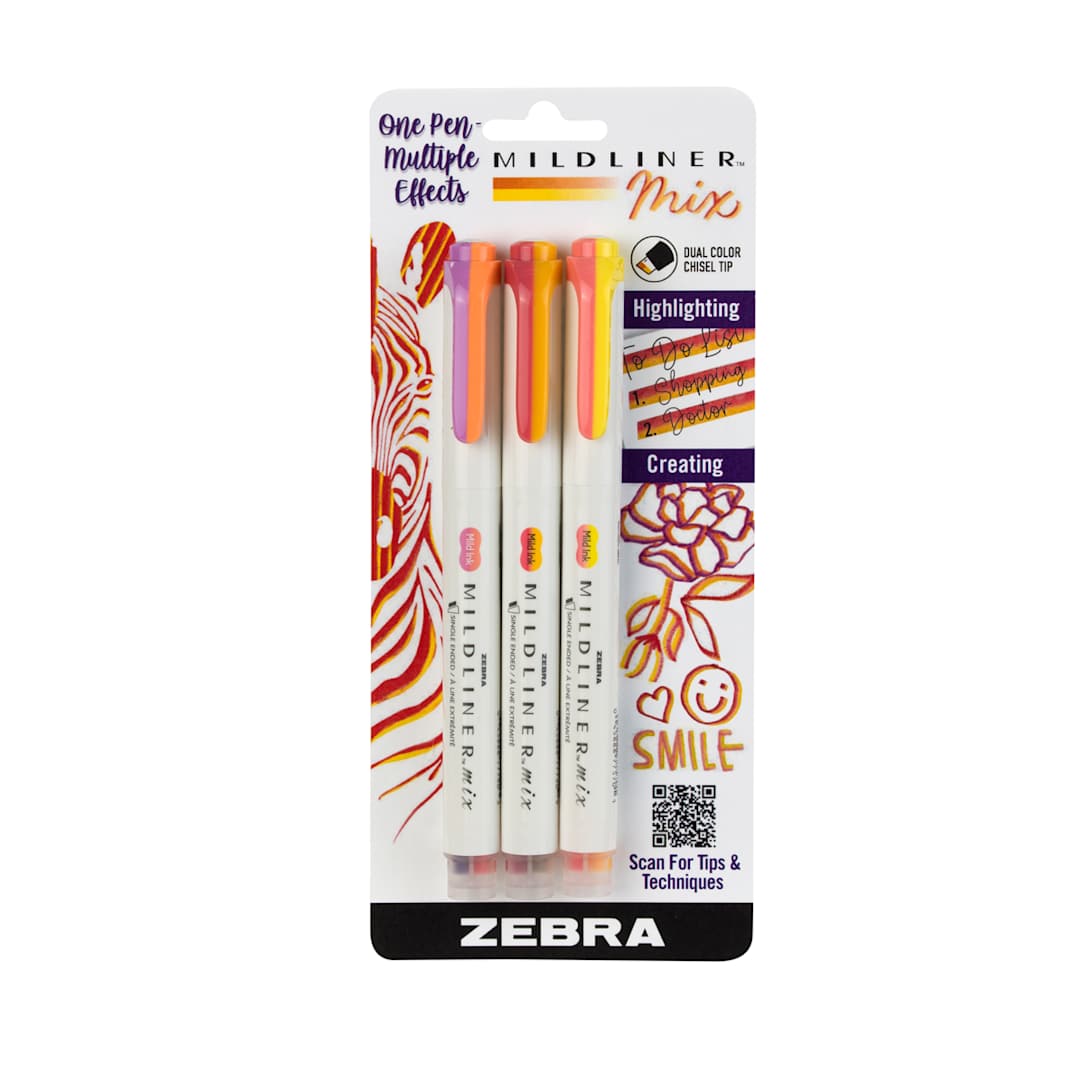 Open in modal - Mildliner Mix Pen 3-Color Warm Set