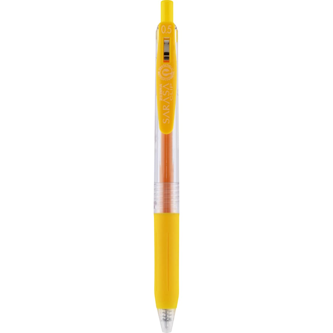 Open in modal - Sarasa Clip Gel Retractable Pen Yellow