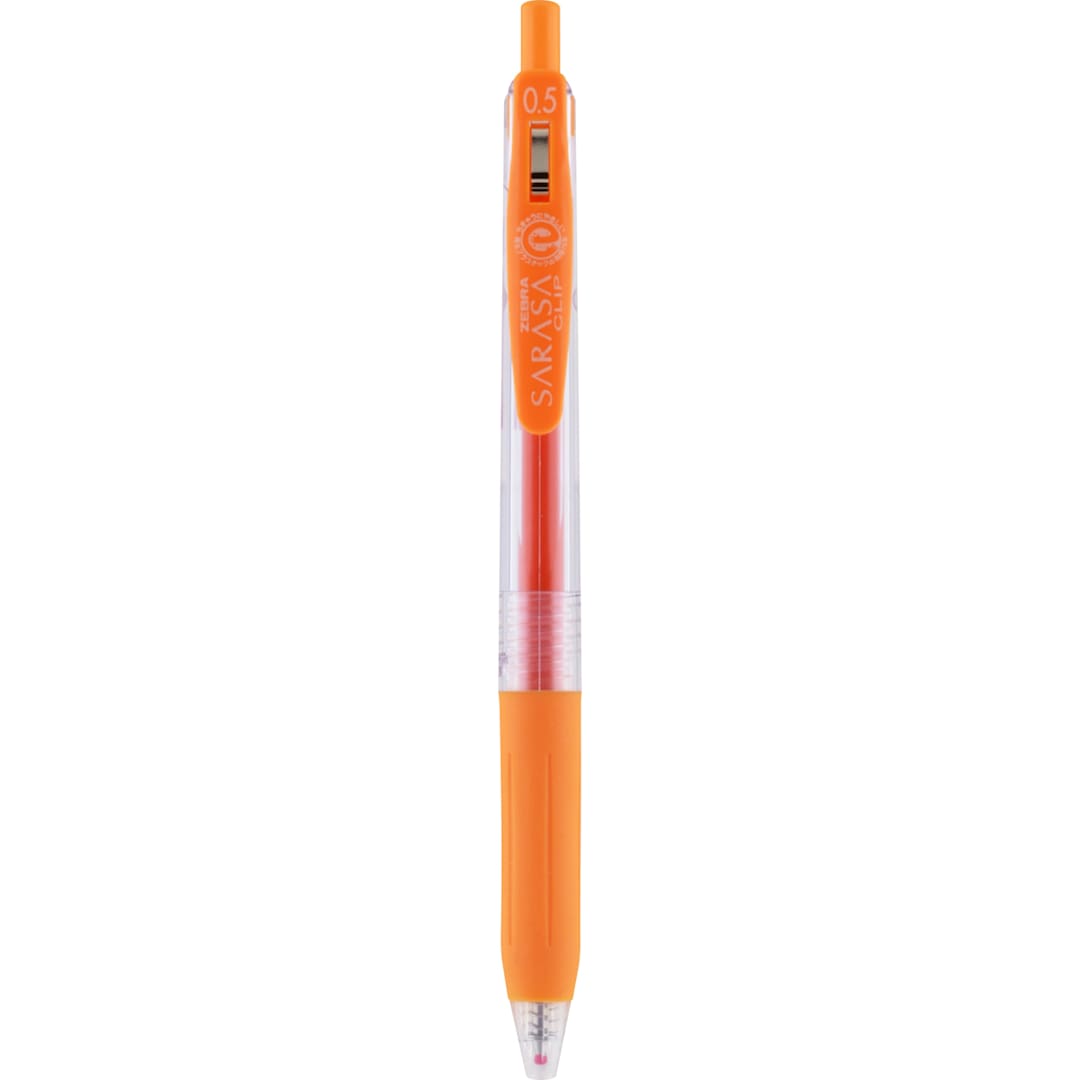 Open in modal - Sarasa Clip Gel Retractable Pen Orange