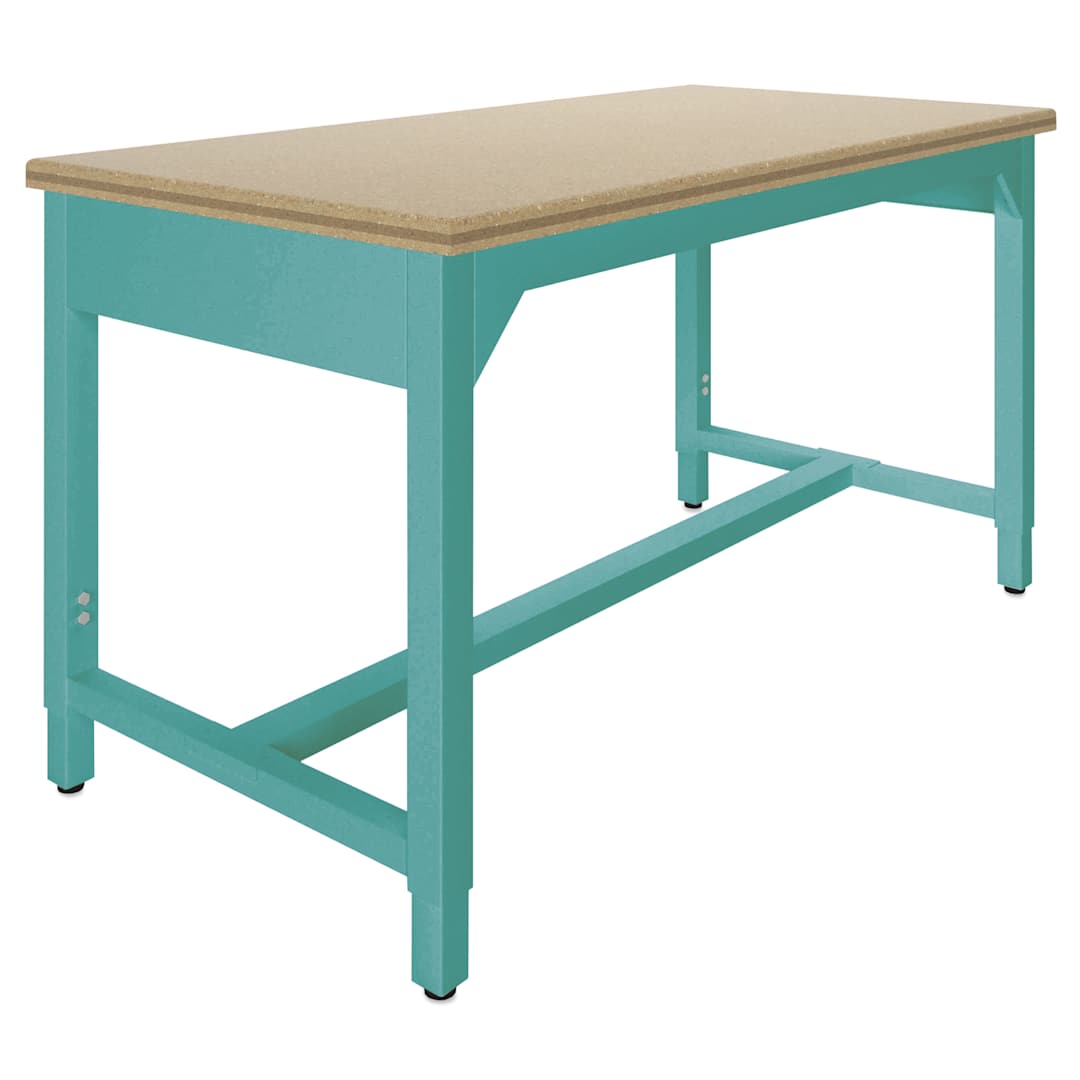 Open in modal - Diversified Spaces Fab-Lab Workbench - ShopTop Top, Aqua, 60" x 30"