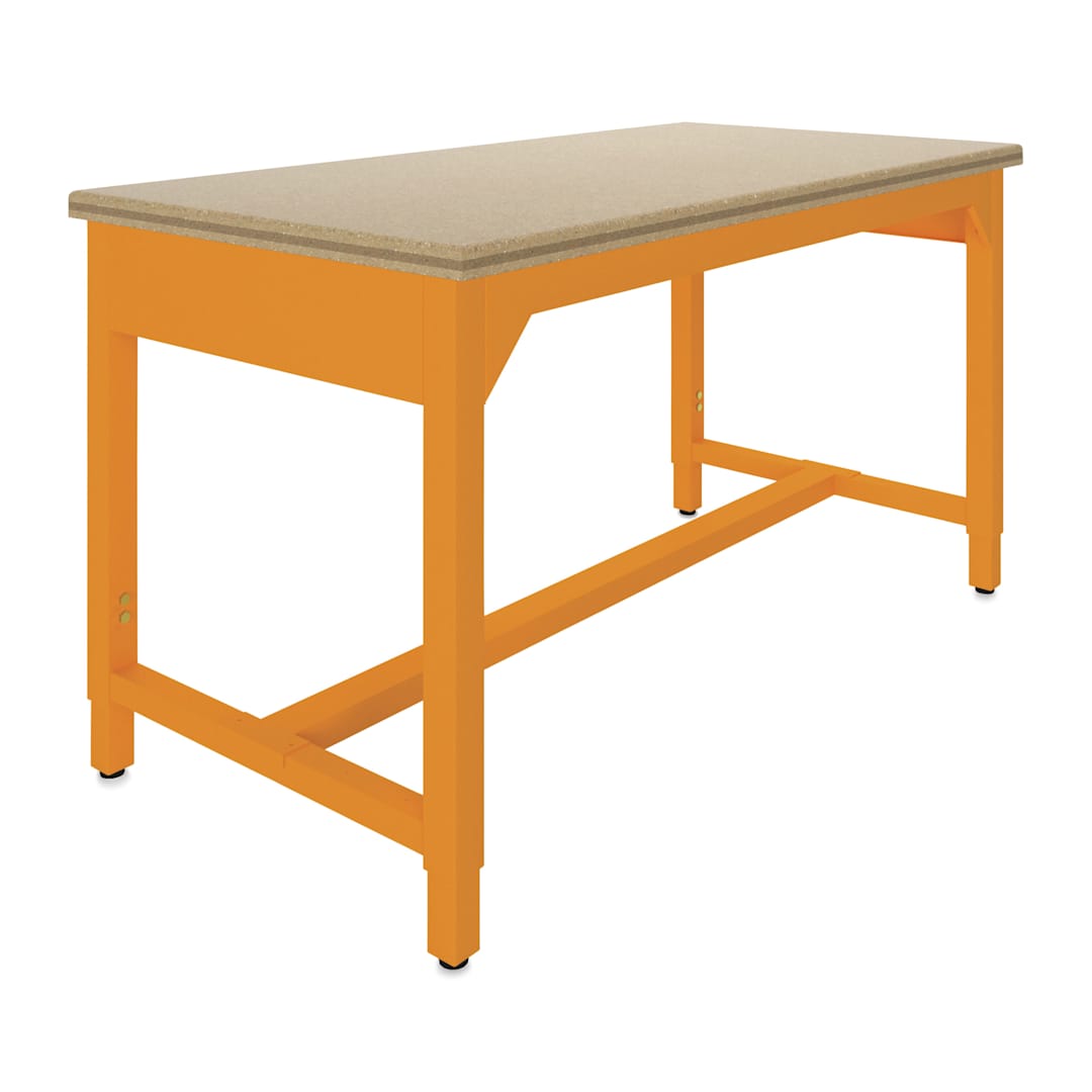 Open in modal - Diversified Spaces Fab-Lab Workbench - ShopTop Top, Carrot, 60" x 30"