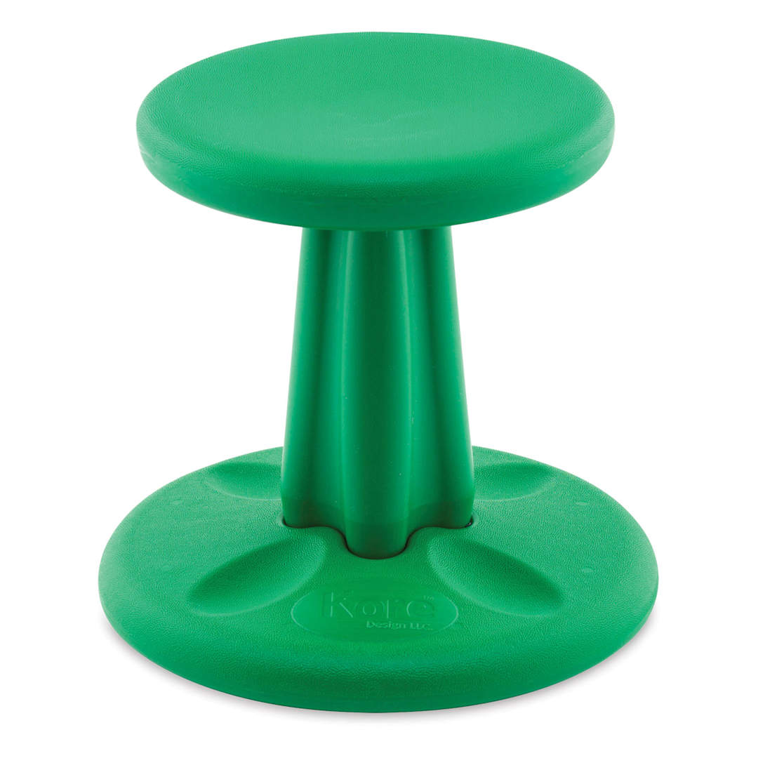 Open in modal - Kore Design Preschool Wobble Chair - Front view of Green Chair