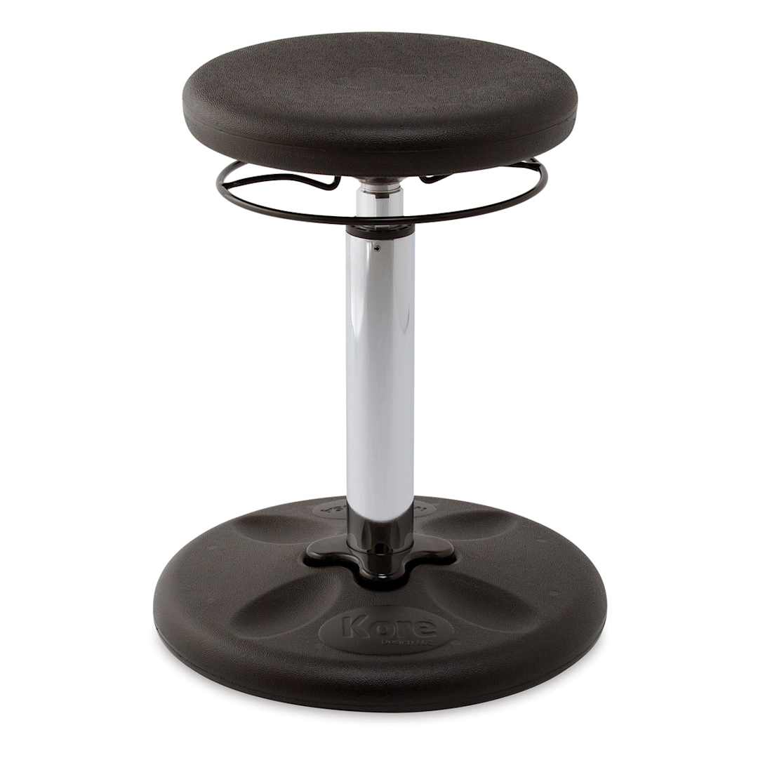 Open in modal - Kore Design Kids Tall Adjustable Chair - Black, Shown at minimum height.