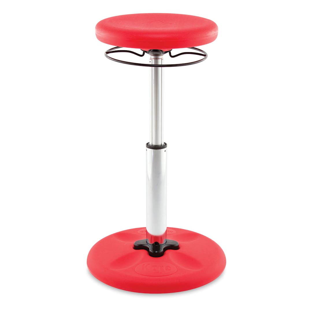 Open in modal - Kore Design Kids Tall Adjustable Chair - Red, Shown at maximum height.
