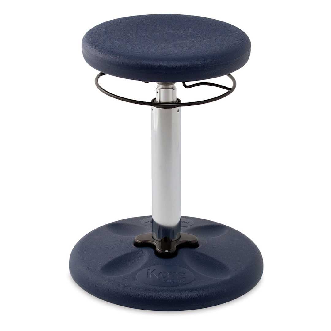 Open in modal - Kore Design Kids Tall Adjustable Chair - Dark Blue, Shown at minimum height.