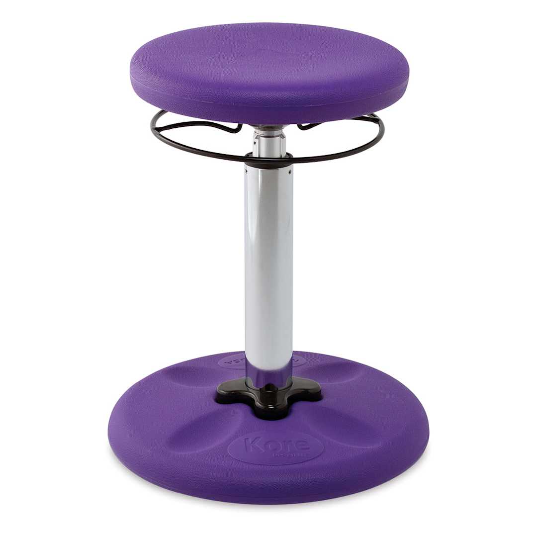 Open in modal - Kore Design Kids Tall Adjustable Chair - Purple, Shown at minimum height.