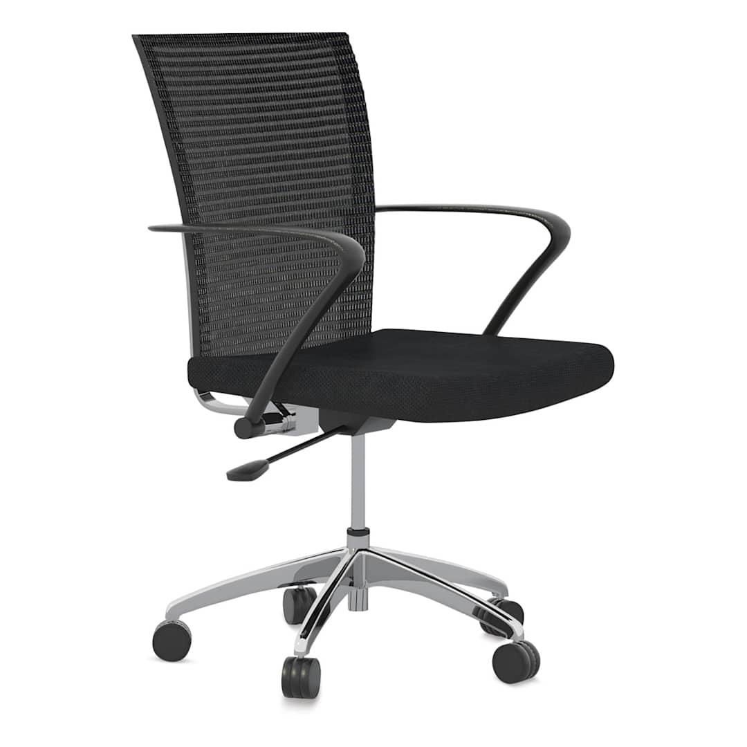 Open in modal - Safco Valore Height-Adjustable Task Chair - Black
