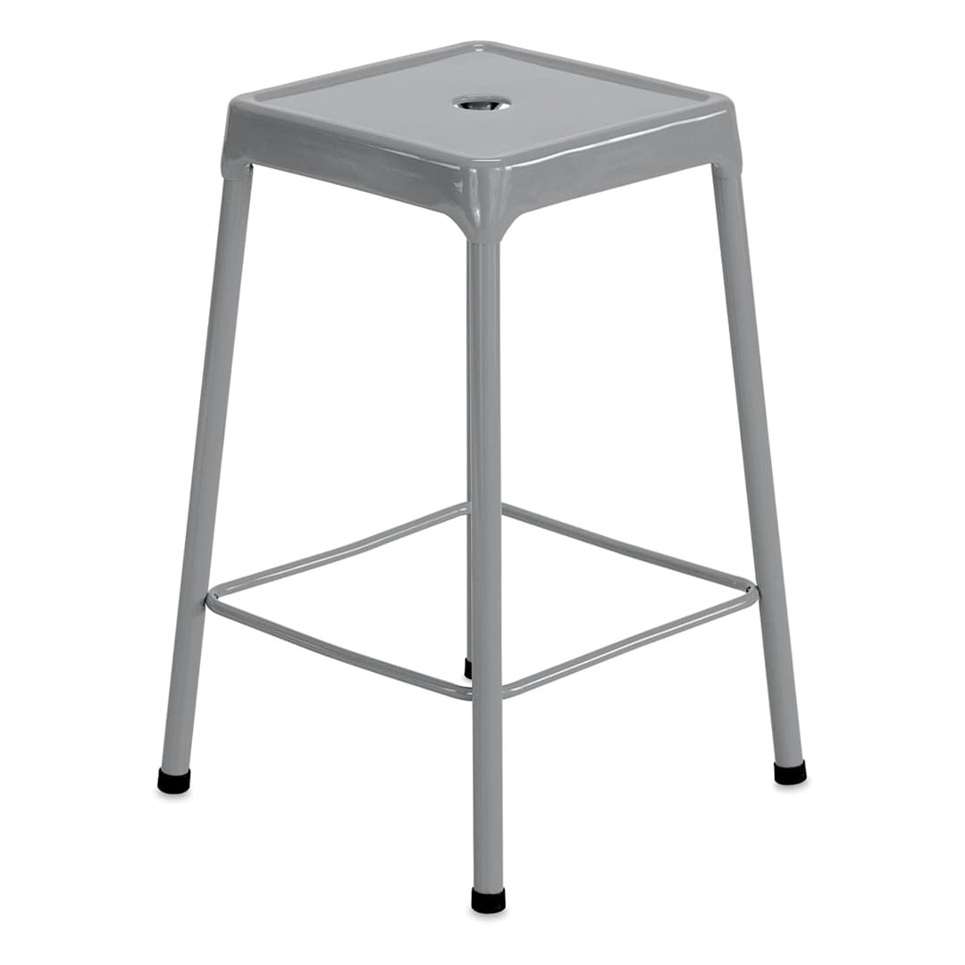 Open in modal - Safco Steel Counter Stool - Silver