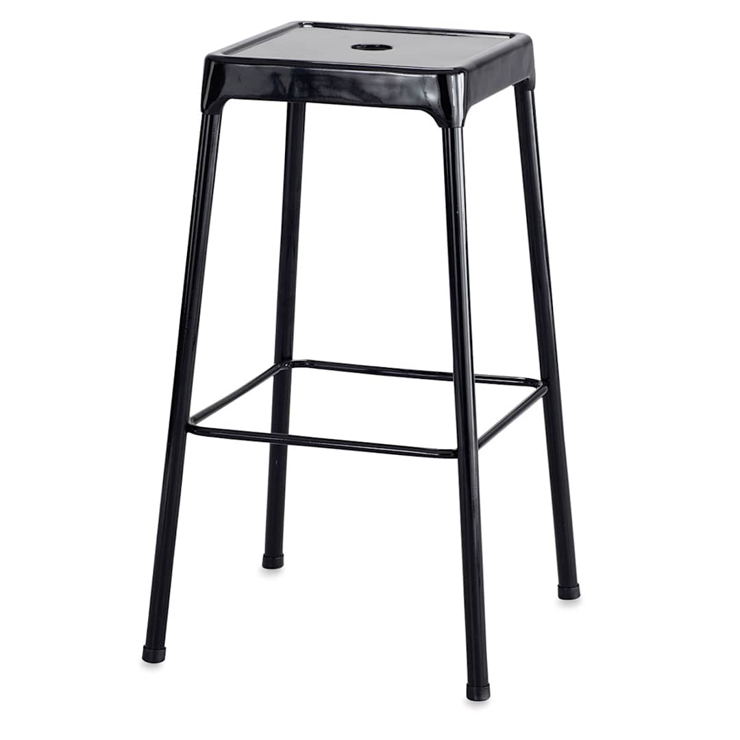 Open in modal - Safco Steel Bar Stool - Black