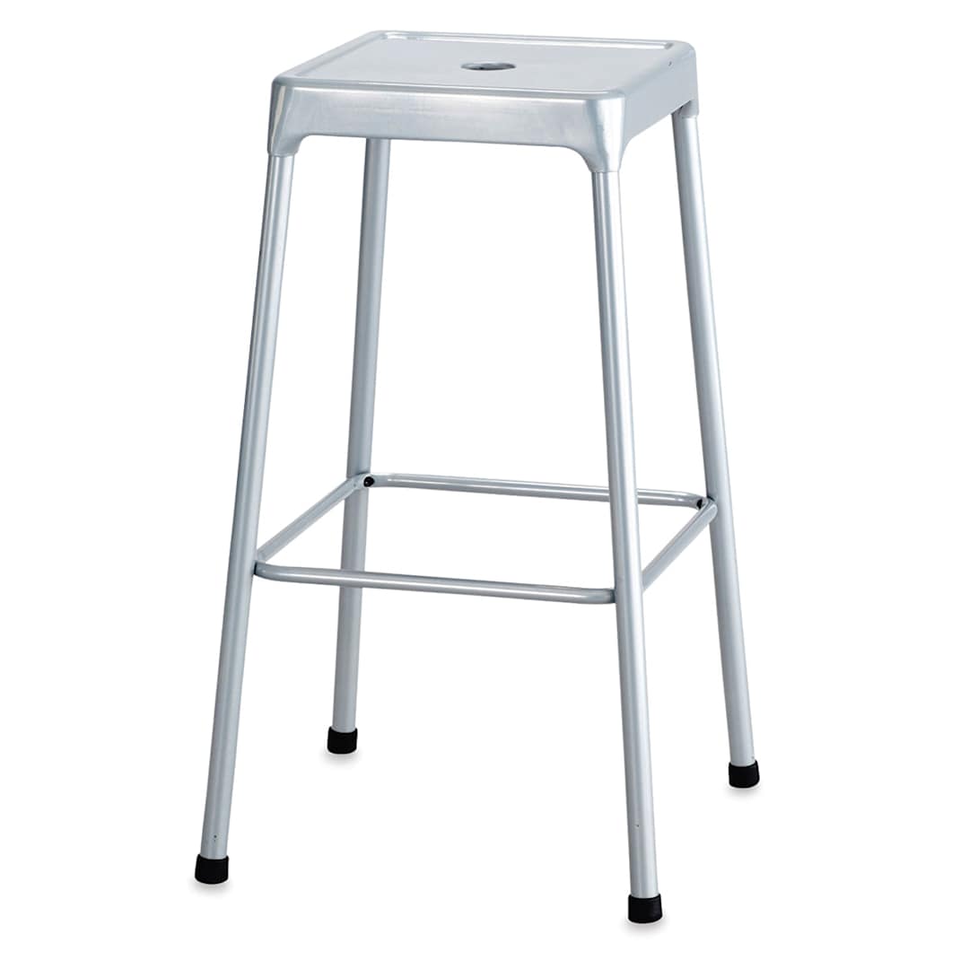 Open in modal - Safco Steel Bar Stool - Silver