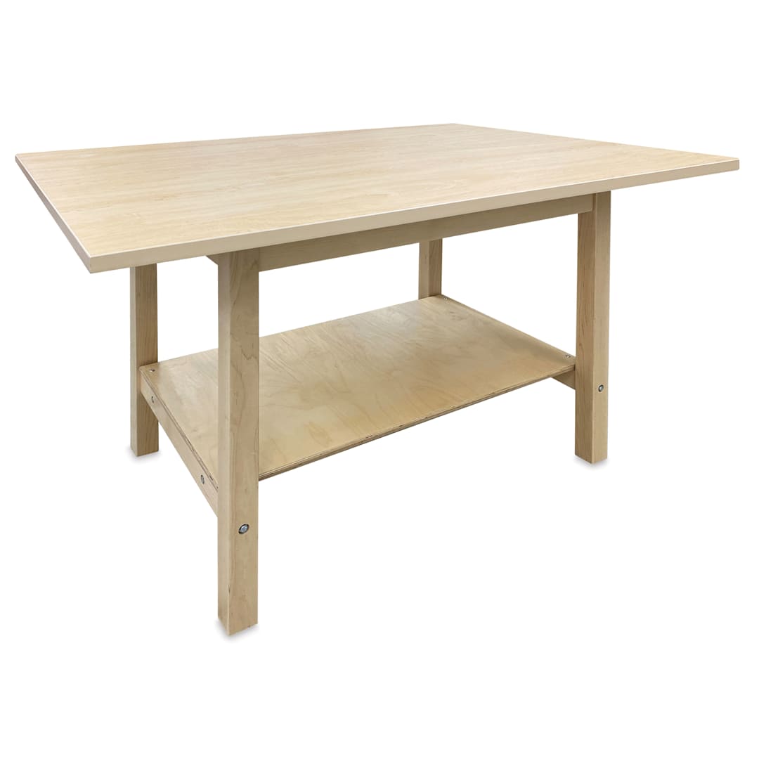 Open in modal - Hann Student Project Table - Maple Laminate Top, 60"W x 42"D x 36"H