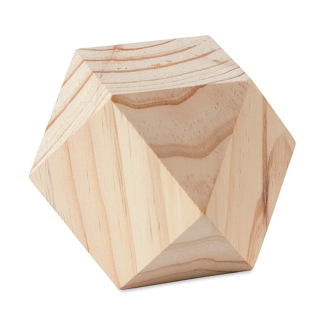 Open in modal - Darice Unfinished Wood Geometric Shape