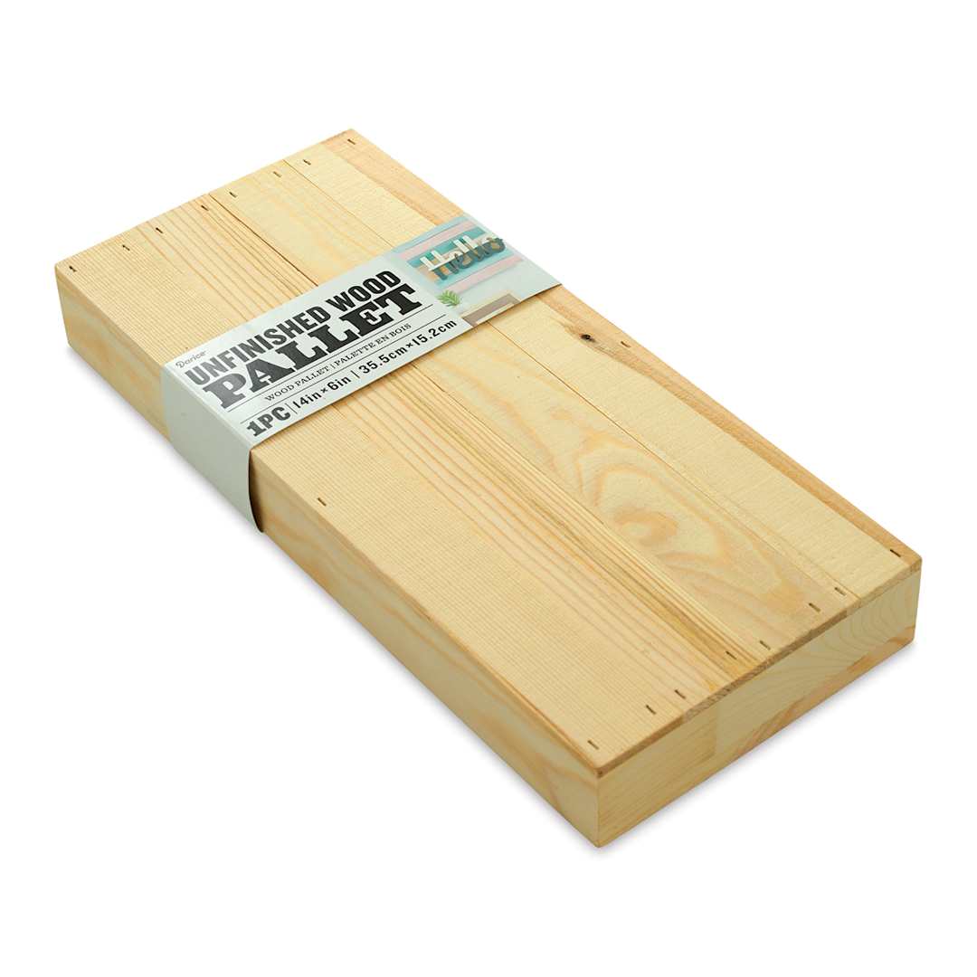 Open in modal - Darice Cradled Wood Pallet