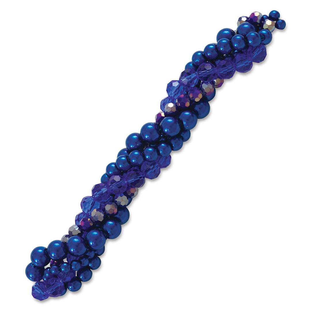 Open in modal - John Bead Twisted Crystal Bead Strands - Siberian Squill