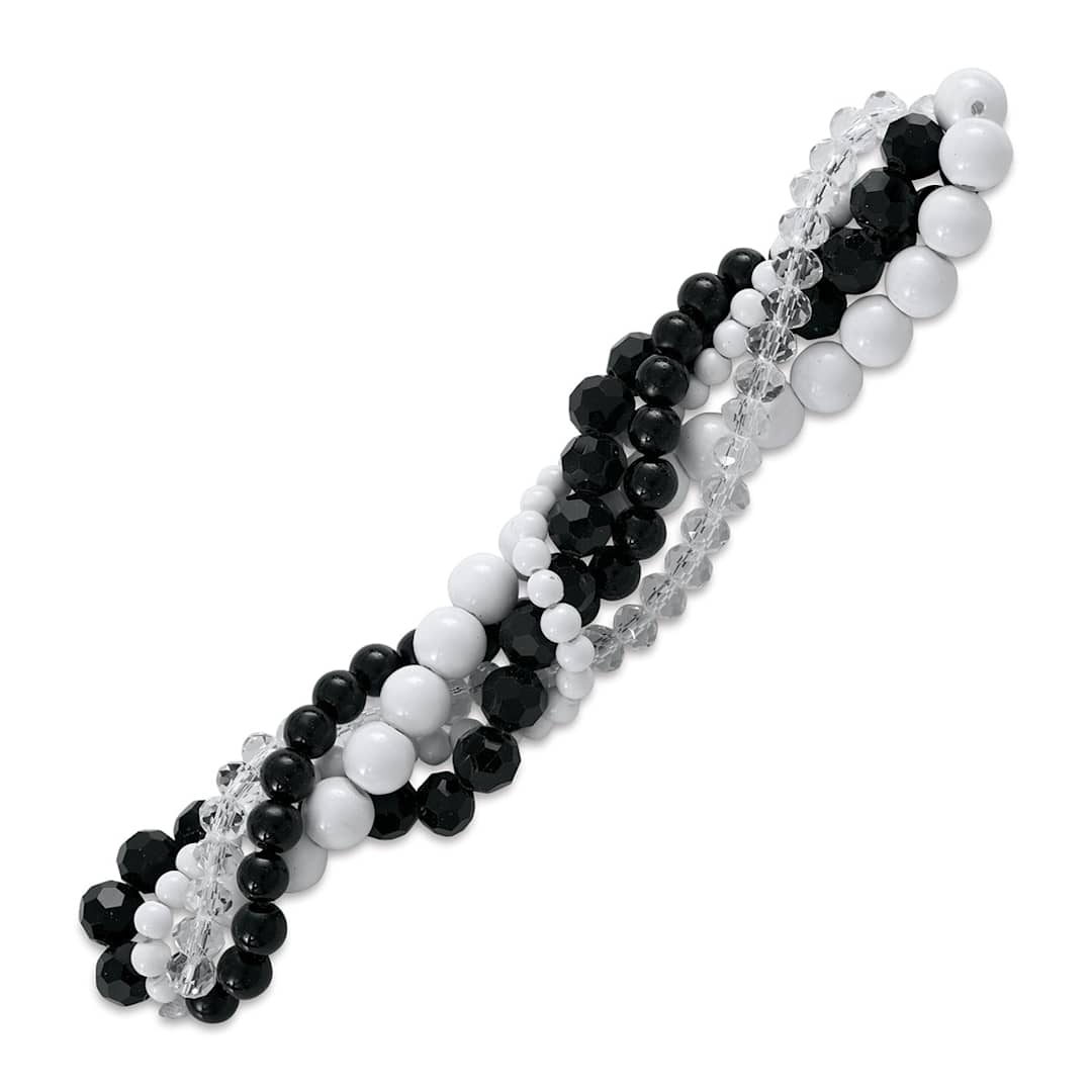 Open in modal - John Bead Twisted Crystal Bead Strands - Tuberose