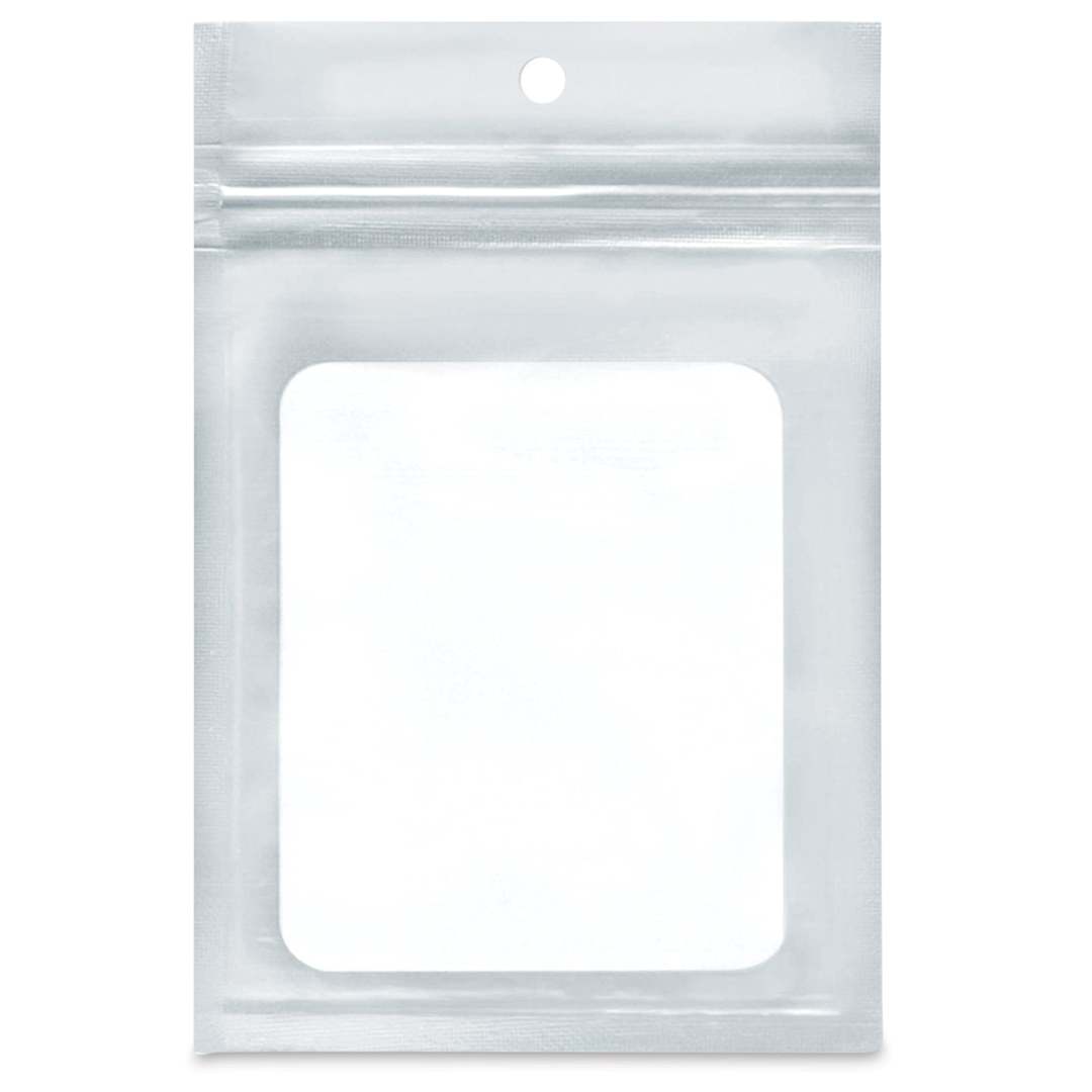 Open in modal - Craft Medley Laminated Zip Bags - Silver, 4-1/10" W x 6-2/5" L