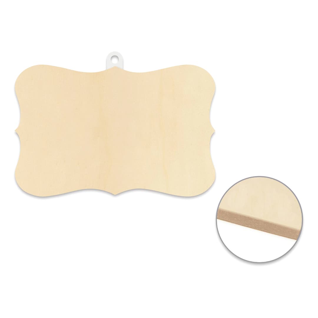 Open in modal - Craft Medley Wood Plaque with Bracket Border