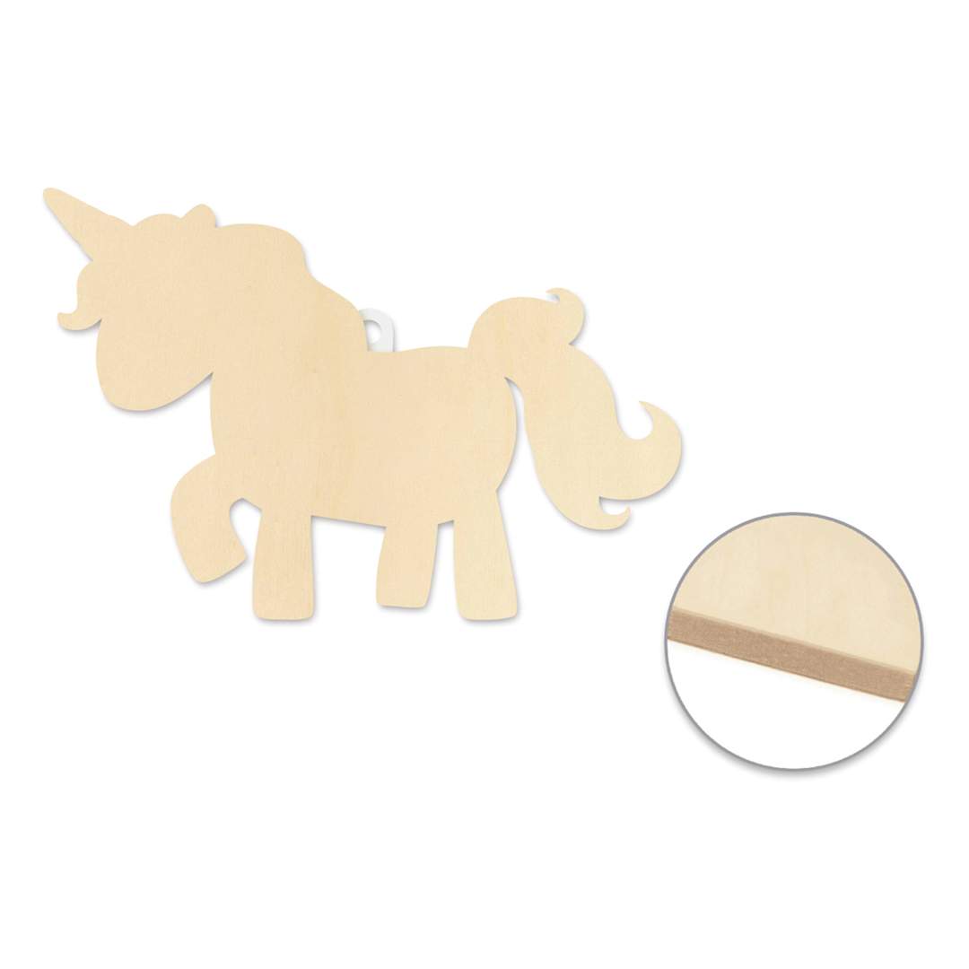 Open in modal - Craft Medley Wood Shape - Unicorn