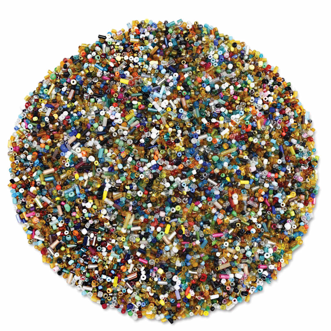 Open in modal - Craft Medley Glass Beads - Assorted Colors, 10.58 oz 