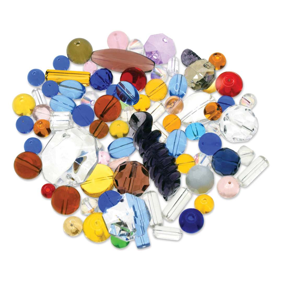 Open in modal - Craft Medley Glass Beads - Assorted Colors, 3.5 oz