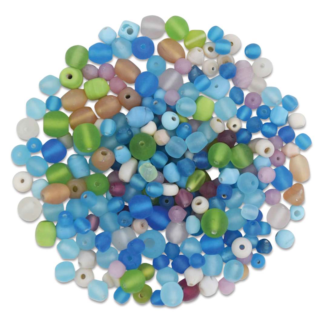 Open in modal - Craft Medley Glass Beads - Candy Frost Mix, 1.05 oz