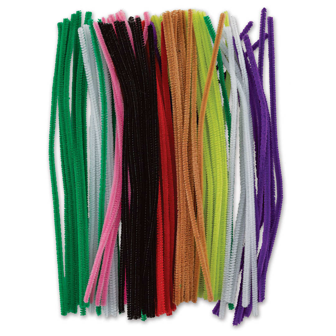 Open in modal - Essentials by Leisure Arts Chenille Stems - Assorted Colors, 12", Package of 100 (Out of packaging)