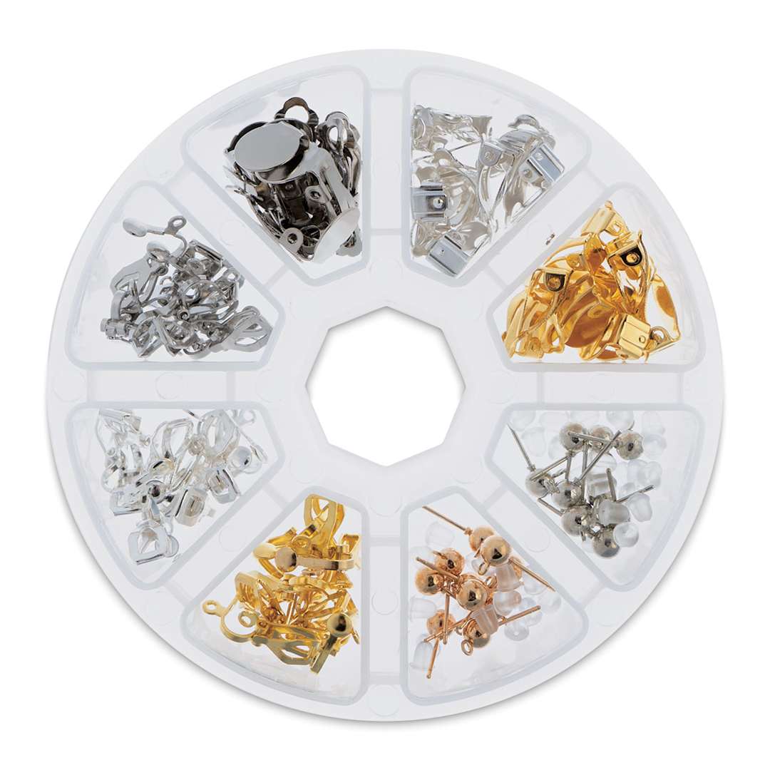 Open in modal - John Bead Jewelry Finding Set - Earring Mix, Assorted Colors, Package of 80