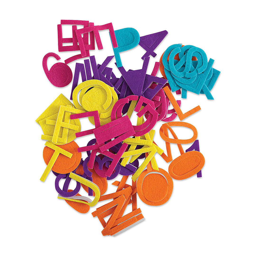 Open in modal - Darice Felt Letters and Numbers Stickers