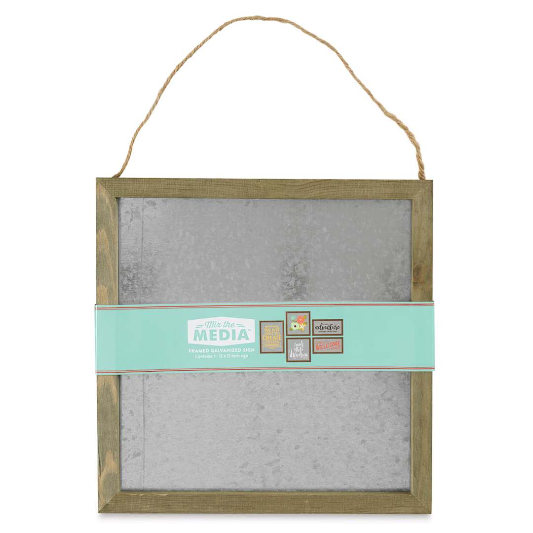 Open in modal - Hampton Art Framed Galvanized Panel