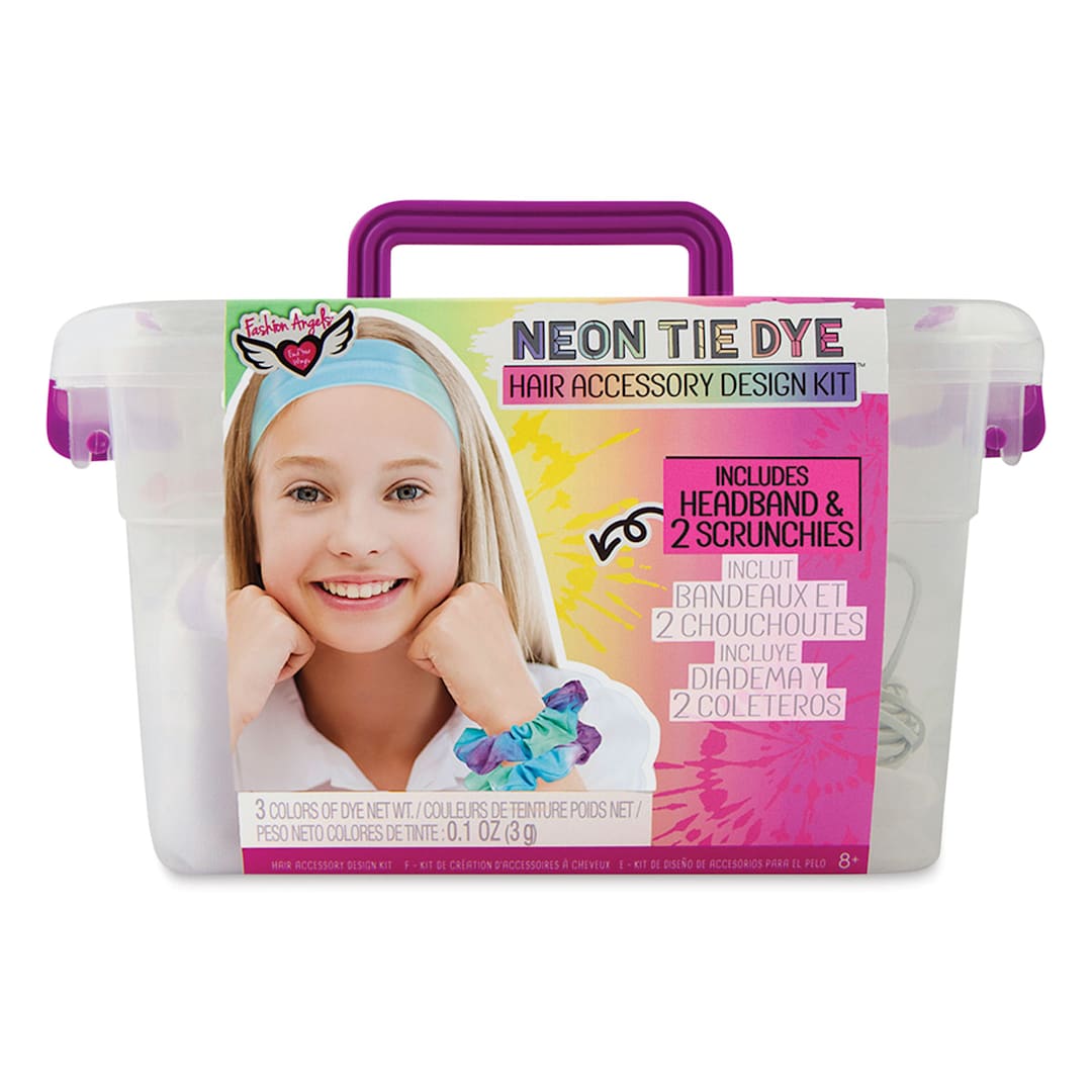 Open in modal - Neon Tie Dye Design Kit - Scrunchies and Headband
