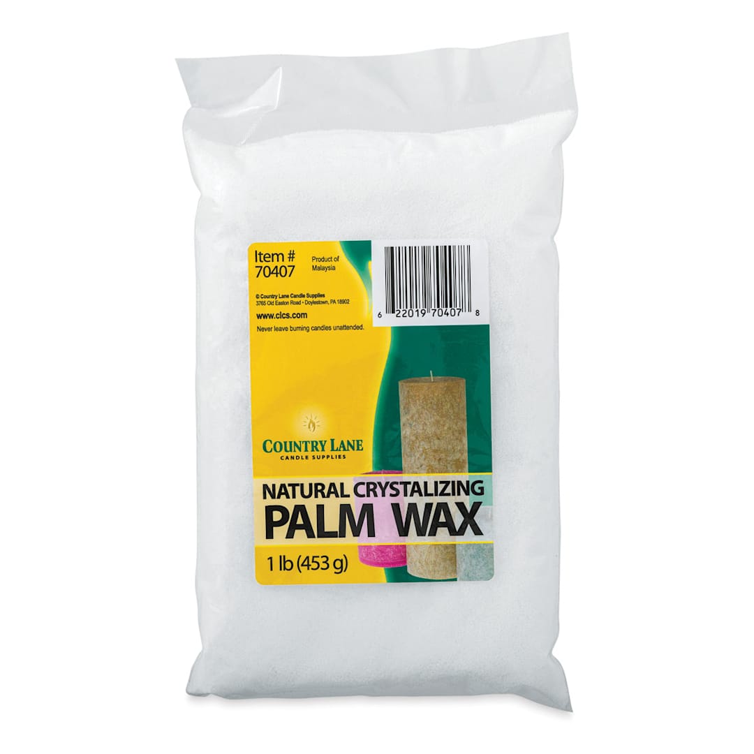 Open in modal - Country Lane Palm Wax - Front of 1 lb Bag with Label