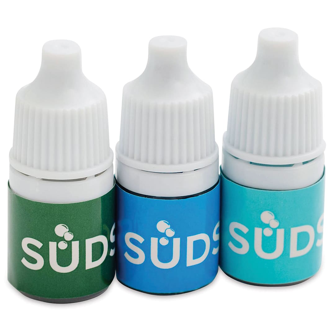 Open in modal - We R Memory Keepers Suds Soap Colorant - Cool Beach, Set of 3, 3 ml (Out of packaging)