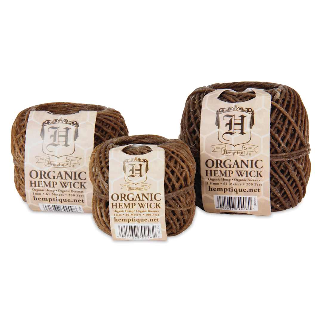 Open in modal - Hemptique Organic Beeswax Hemp Wick (three sizes available)