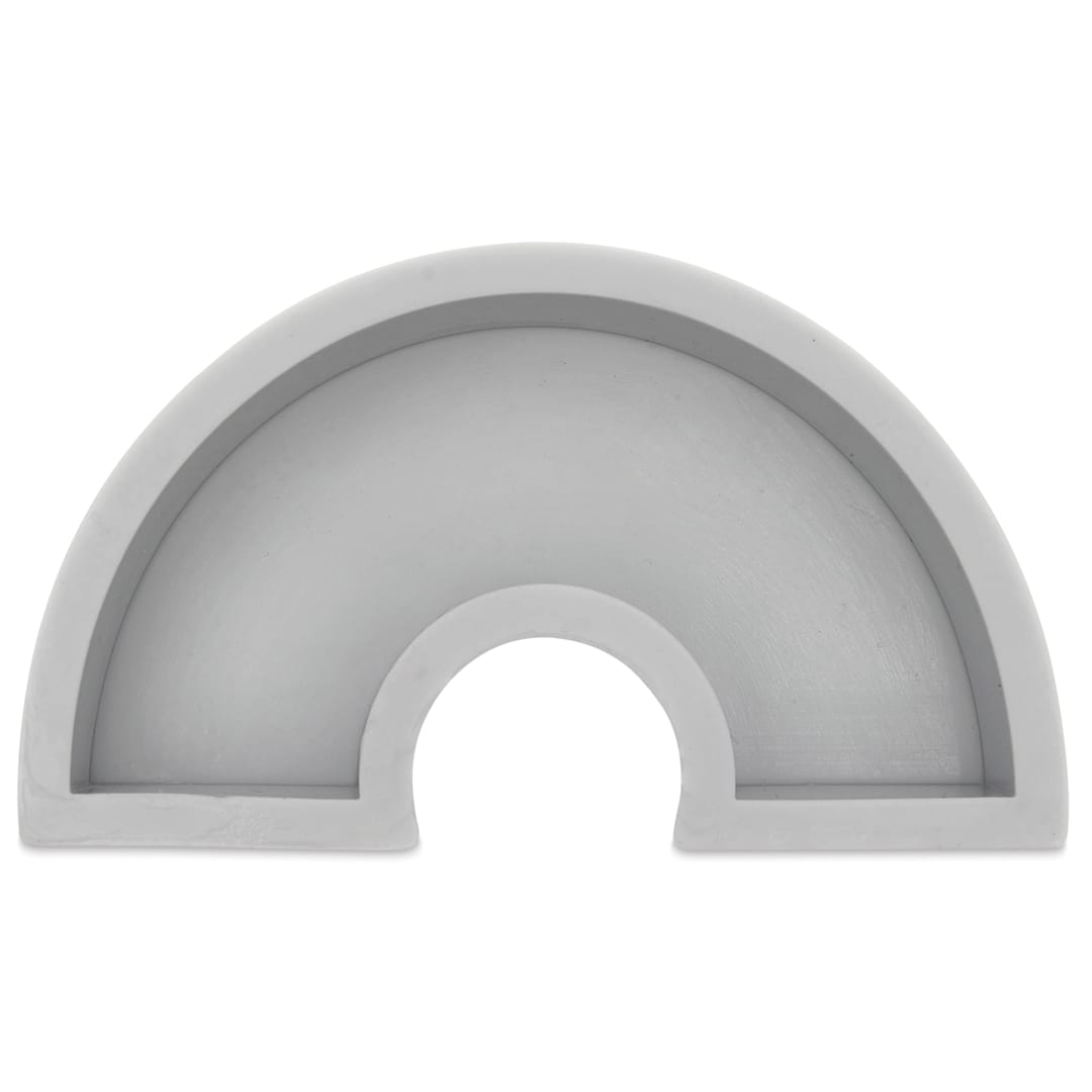 Open in modal - Rico Design Silicone Candle Mold - Flat Rainbow, 4.6" x 2.7" x 1.2" - top view