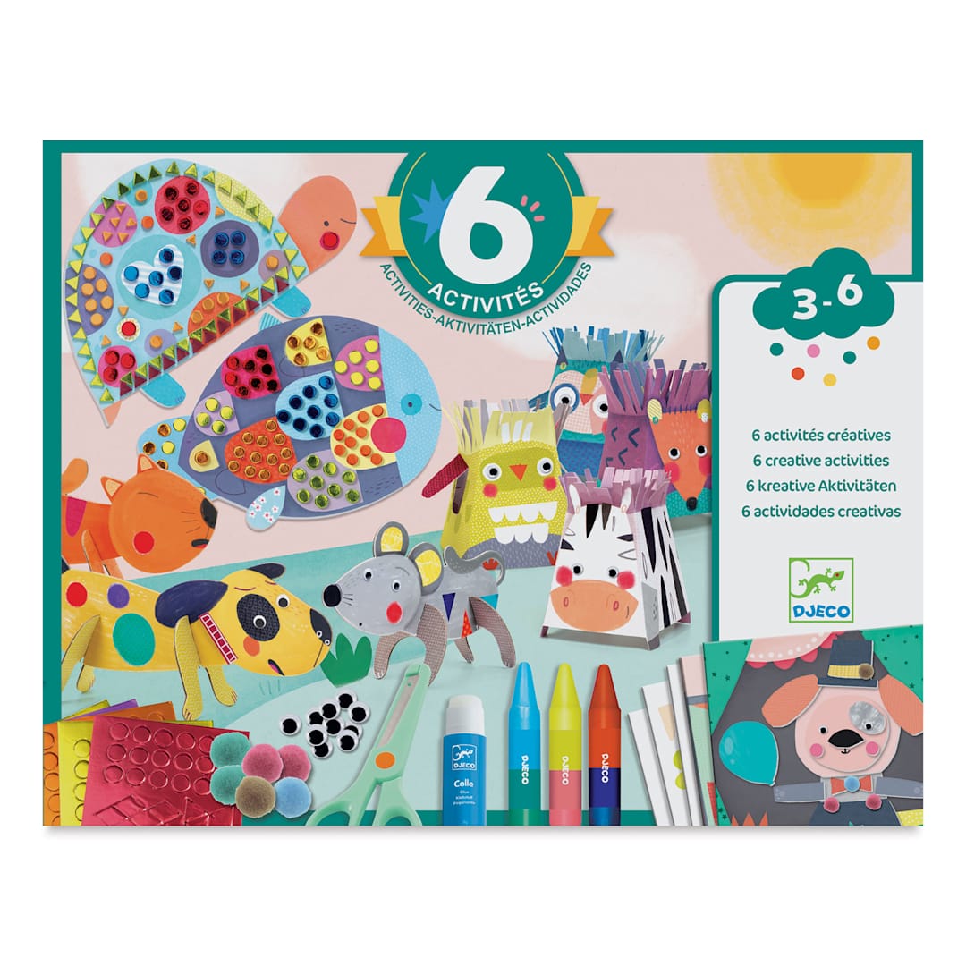 Open in modal - Djeco Le Petit Artist Creative Activities Kit - Animal Houses (Package)