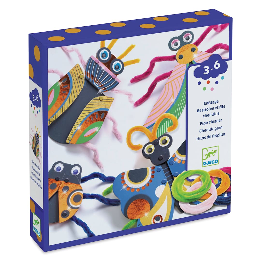 Open in modal - Djeco Le Petit Artist Fuzzy 3D Bugs Kit