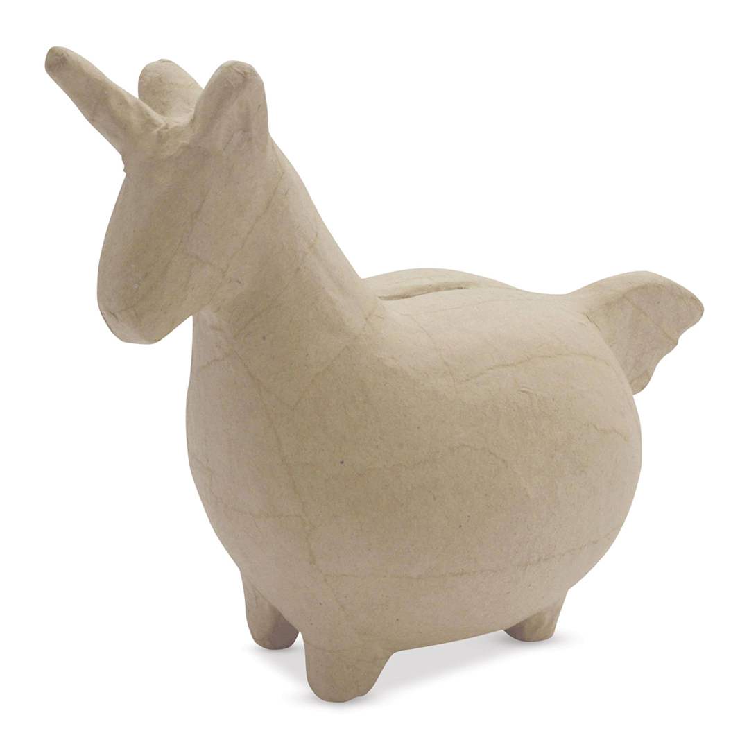 Open in modal - DecoPatch Paper Mache Money Bank - Unicorn
