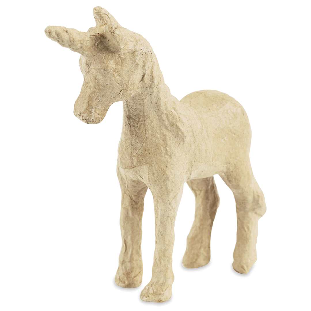 Open in modal - DecoPatch Small Paper Mache Animal - Unicorn